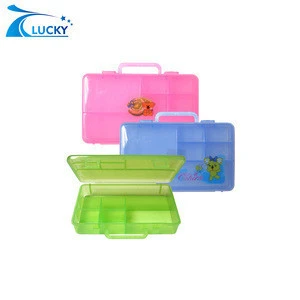 school supplies students pencil box with double sides
