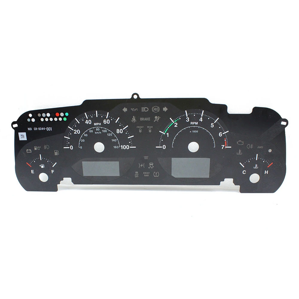 screen printing automobile meter dial speedometer faceplates panel