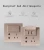 Import Seebest Customized Multi Way Gold Electrical Wall Sockets And Switches For Home from China