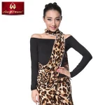 Sexy off shoulder ribbon around the neck advanced drap ballroom practice tops
