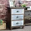 shabby chic wooden living room storage  cabinet with drawers