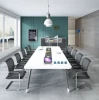 Shanghai Luxury Modern 6/8/12 person executive wooden office Conference Desk long training table Meeting Room/ Boardroom Table