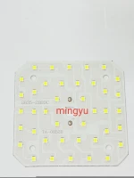 shenzhen SMD2835 led chip AC220v 8leds 32mm Custom Led Light Bulb Aluminum Led round circuit board OEM DOB led pcb board