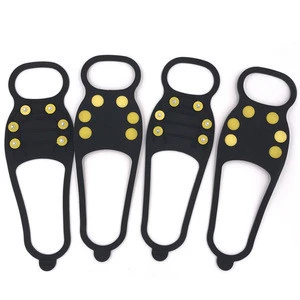 Silicone strap steel screw shoe cover spike safety winter ice footwear crampons