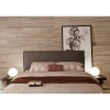 Simple design modern leather back brown bedroom furniture modern