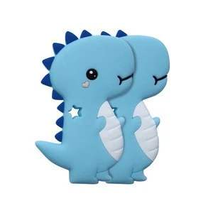 Simple Fashion Cartoon Dinosaur Modeling Baby Creative Biting Tools Silicone Children Molar Toy Casual Teeth Protective Toys