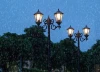 Simple style waterproof LED garden light European antique residential household 3 meters solar street lamp