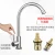 Import Single cold faucet 304 stainless steel household dish basin bowl pool rotary splash proof kitchen sink hot and cold faucet from China