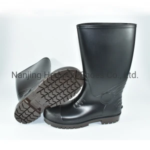 Slip-Resistant Outdoor Wellies, Protective Oil Resistant PVC Work Rain Safety Boots