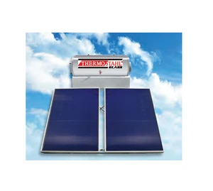 SLN 300/6 - Solar Water Heater with Pressed Collectors from Deep Exelasis Shipbuilding Aluminium - Solar System with Boiler