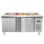 Slotted Fresh-keeping Workbench display fridge salad bar Refrigerator undercounter fridge