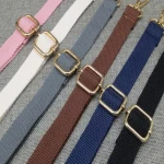 Small bag women accessories 2.0cm wide adjustable cotton webbing diagonal strap shoulder strap