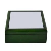 Small Jewelry box with 1pc tileGreen/Black/Red/Purple