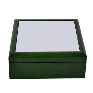 Small Jewelry box with 1pc tileGreen/Black/Red/Purple