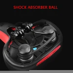 Soft Mountain Bicycle Seat Wide Dual Shock Absorbing Ball Cycling Leather Bike Saddle With Rear Cycling Reflective Strip