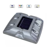 Solar Powered (Charging) LED Reflective Road Stud(Cat Eye/ Pavement Marker) MS-100D(Double Side Aluminum Alloy Waterproof IP68)