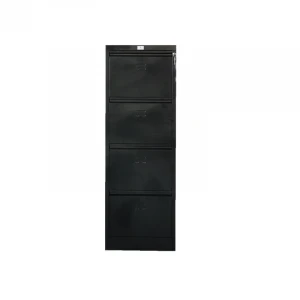 Solemn Black Modern Style Office Furniture 4 Drawer Vertical Steel Cabinets