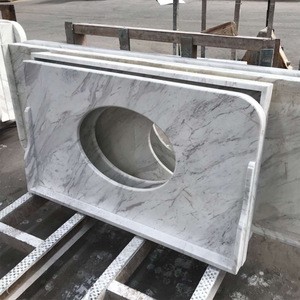 Solid Surface Volokas White Vanity Top