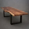 solid  walnut slab  table with live edge 1 pcs door to door service is available from 600$-1200$