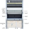 Special filtered form exhaust cabinet lab fume hood for dust removal