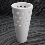 Special Flower Vase Handicraft Large Vase Calcutta Marble Elegant White Handmade Home Decoration Pieces Luxury Wall Art Craft