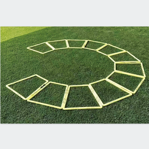 Speed and agility football soccer training trapezoid agility rings