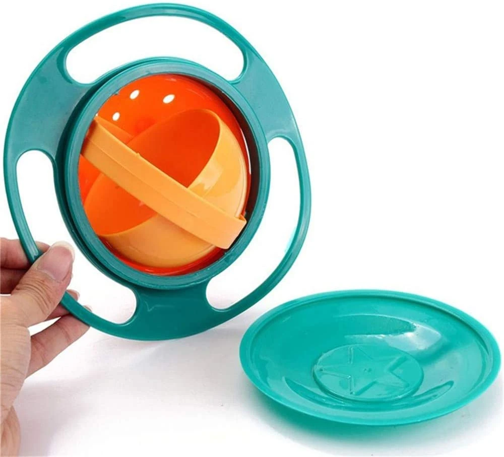 Spill Proof Feeding Baby Bowls No Spill Baby Gyro Bowl  Universal Baby Flying Saucer Bowl