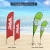 Import Sports Advertising Aluminum Poles Knife Shape Outdoor Teardrop Beach Banner Flag For Promotion from China