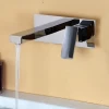 square concealed in wall chrome black basin tap water mixer basin faucet for bathroom