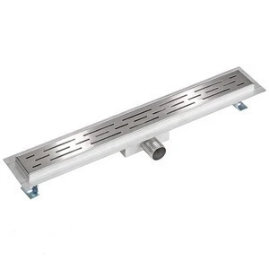 SS304 SS316 with high quality stainless steel linear drain for bathroom horizontal outlet Europe Model