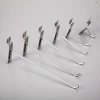 stainless steel cardboard display stand with hooks