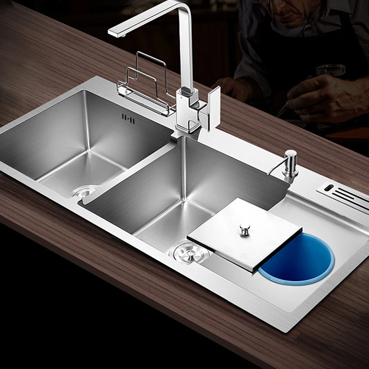 stainless steel hidden sink water splash guard modern pedestal kitchen sink suppliers