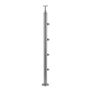 Stainless steel indoor/outdoor balustrade post design stainless steel balustrade railing post