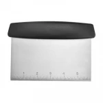 Stainless Steel Measure Dough Chopper  Handle Dough Scraper  Baking Spatula Blender