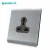 Import Stainless steel plate uk standard electrical metal 2 gang wall switch sockets from China
