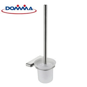 Stainless steel toilet bath brush holder set standing metal holder