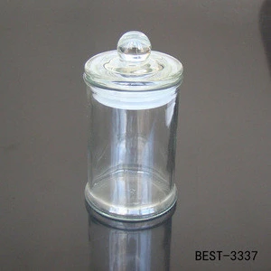 Storage Bottles &amp; Jars 125ml clear cylinder glass jar lid handle glass spice jar