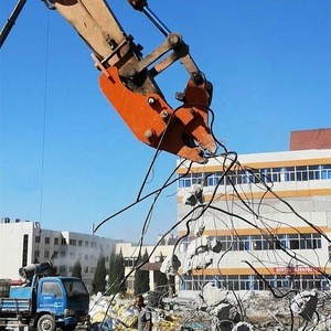 strong power manual concrete crusher for 12ton excavator