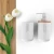Suanti modern wooden polyresin resin bath accessory household washroom toilet bathrooms luxury decor bathroom accessories set