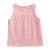 Import Summer hot sale solid color breathable baby sleeveless tank tees linen baby sleeveless vest from China