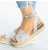 Import Summer Leopard Sandals High Heels Wedges PU Platform Women Sandals Buckle Strap Comfort Casual Ladies Shoes Plus Size from China