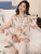 Import Summer Nightwear Woman Silklike Printing Cardigan Short Sleeve Sleep Wear Two Piece Pajama Set Womens Sleepwear from China