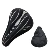 Summer Sweat-absorption Cycling Seat Outdoor Soft Silicone Shock-proof Mtb Saddle Bicycle Cushion And Cover Set