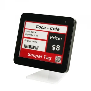 Sunpaitag black esl electronic shelf label shelf price label electronic price tag display