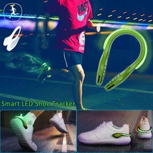 Super Bright Night Running Safety Flashing Light Up Led Shoes Clip Pedometer
