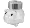 Super large capacity Transparent Pig shaped plastic coin counting money bank digital counting coin money bank