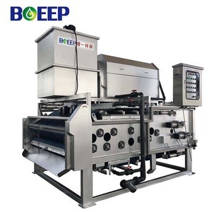 superior sewage sludge dehydration machine precoating rotary drum vacuum horizontal thickener and filter press manufacturers
