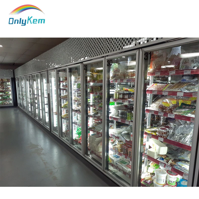 Supermarket display walk in freezer/cold room for meat