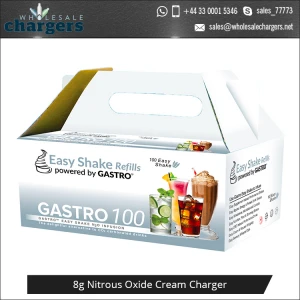 Supplier of Export Quality Food Grade 8g N2O Whipped Cream Chargers at Effective Price
