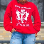 Sweatshirt For Women Hot Selling Products 2021 Christmas Santa Claus Pattern Sweatshirts For Women Top Quality Apparel -YY